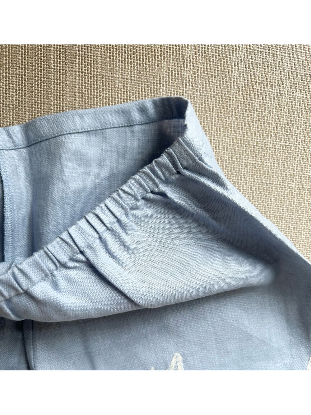 Reformation Fern Linen Short - Cloud Blue Lace French Causal - Picture 8 of 9